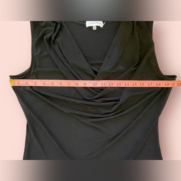 Calvin Klein Sleeveless Ruffle Blouse - Picture 6 of 7